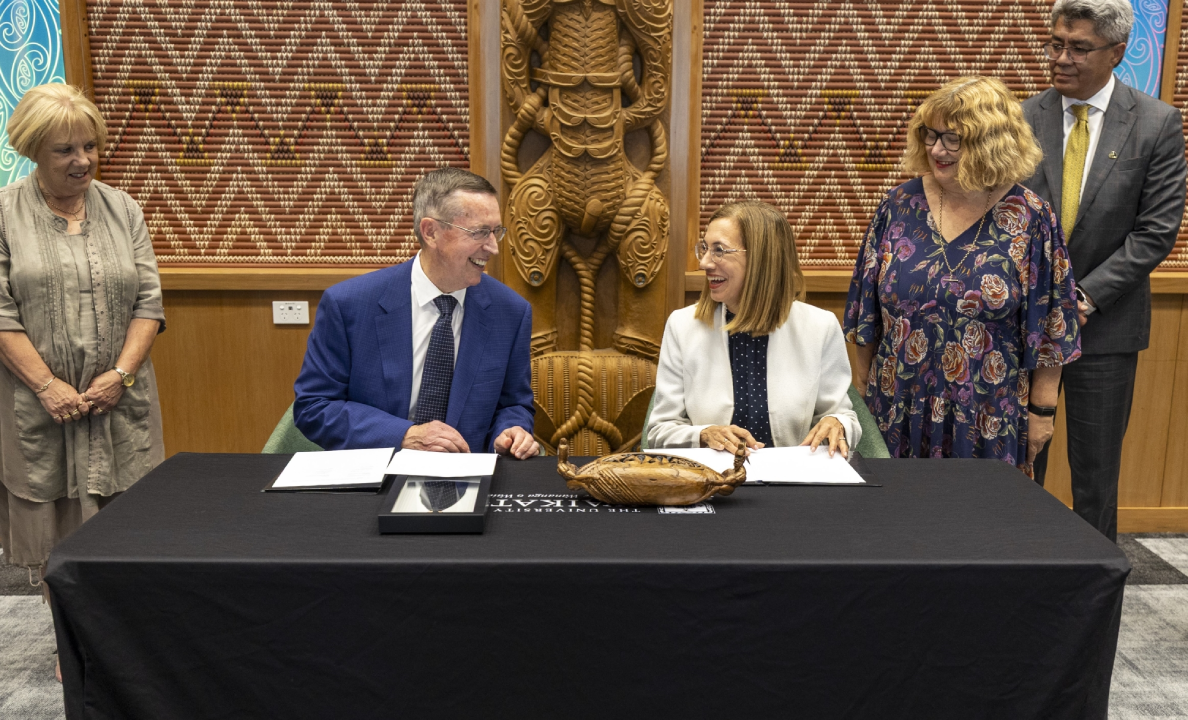 Susan Hassall and Neil Quigley from the University of Waikato, Cheryl de la Rey, Cathy Andrew and Te Maire Tau from the University of Canterbury